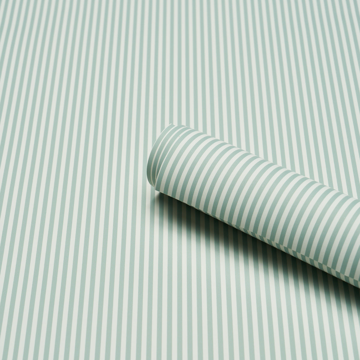 Schumacher 5017195 EMMA STRIPE NARROW in TEAL Wallpaper - PE