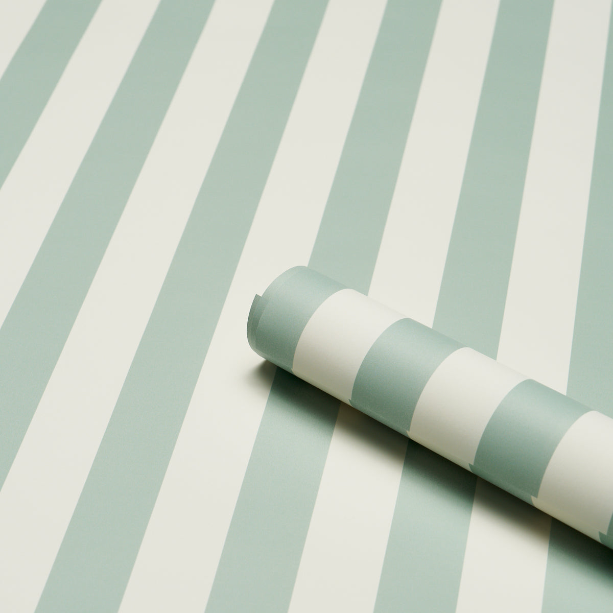 Schumacher 5017212 EMMA STRIPE in SEAGLASS Wallpaper - PEREN