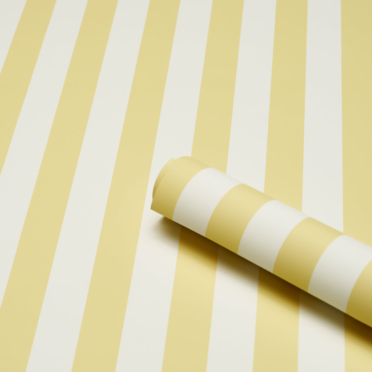 Schumacher 5017217 EMMA STRIPE in YELLOW Wallpaper - PERENNI