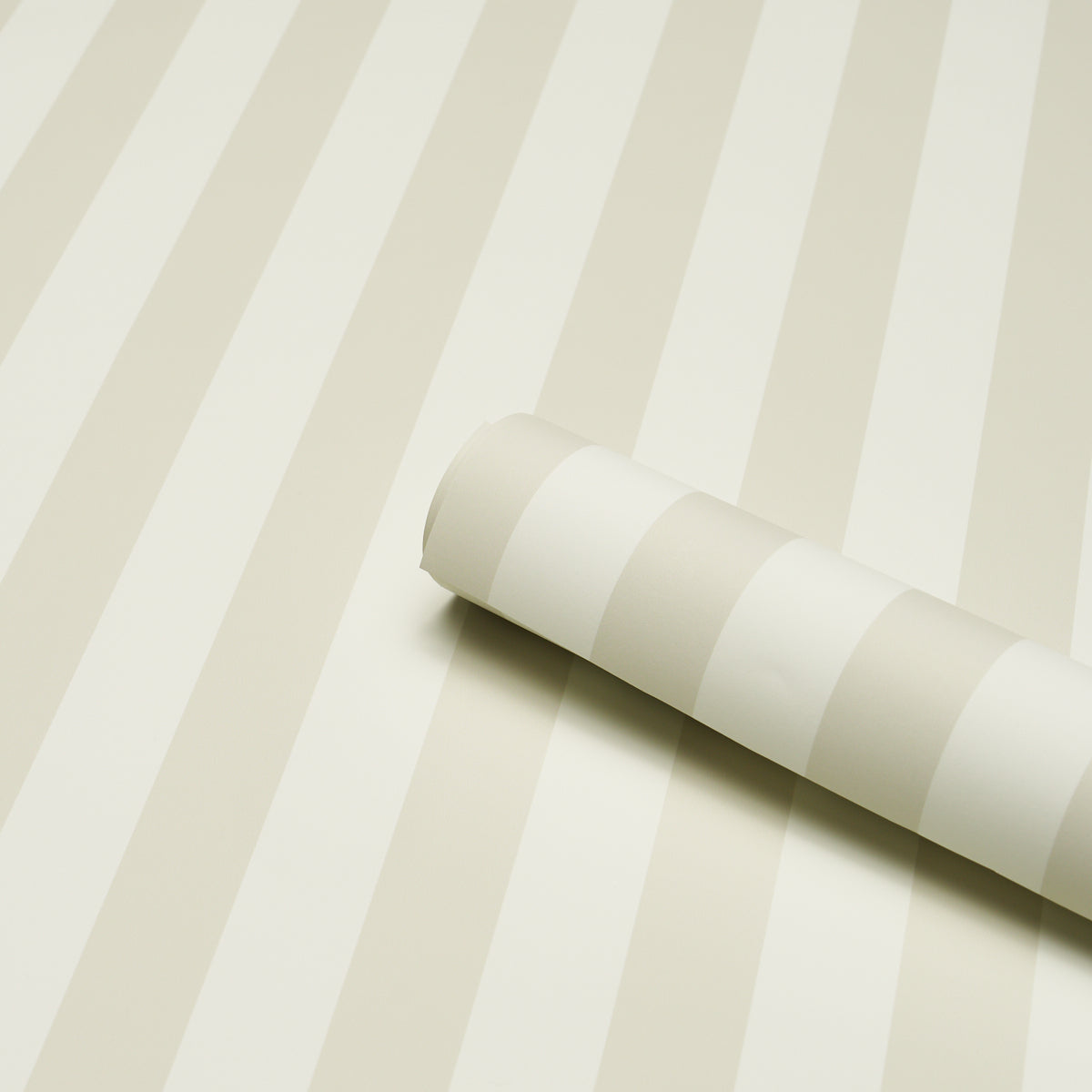 Schumacher 5017221 EMMA STRIPE in BIRCH Wallpaper - PERENNIA