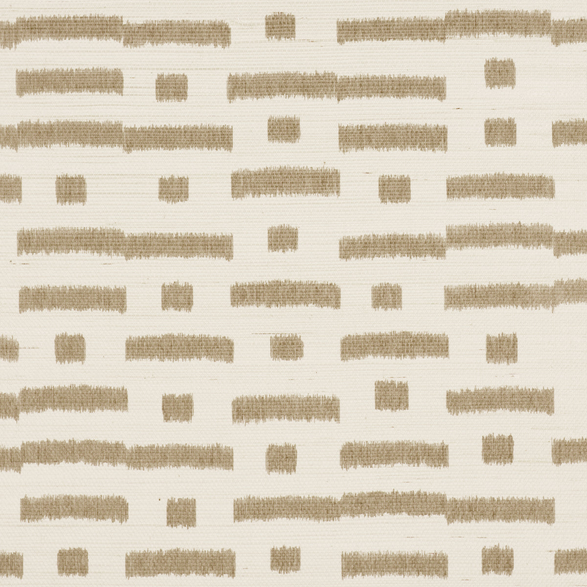 Schumacher 5017592 ABSTRACT IKAT SISAL in TAUPE Wallpaper -