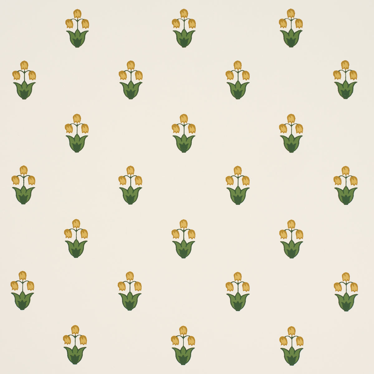 Schumacher 5017660 MOIRA HAND PRINT in MARIGOLD Wallpaper -