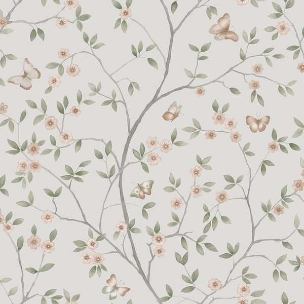 Galerie 51025 Beige Floral - Eade's Wallpaper