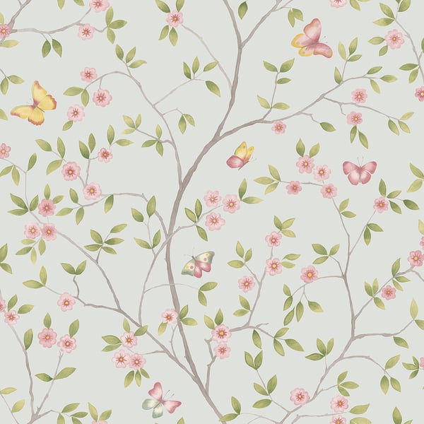 Galerie 51027 Blue Floral - Eade's Wallpaper