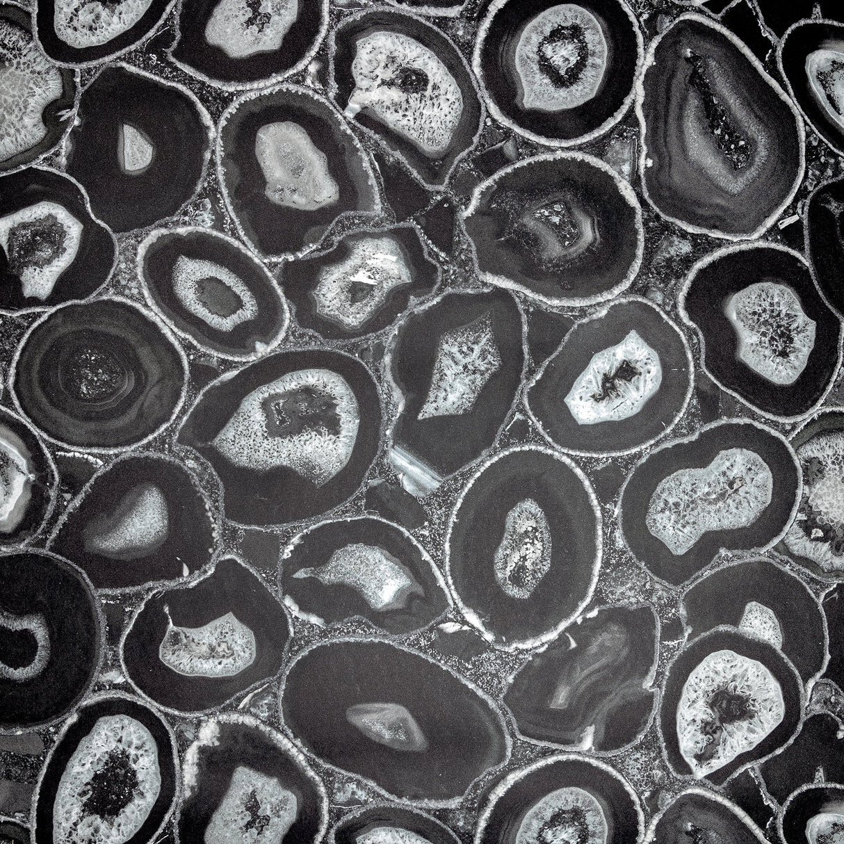 Galerie GH51216-23 Black Geometric Stone - Eade's Wallpaper