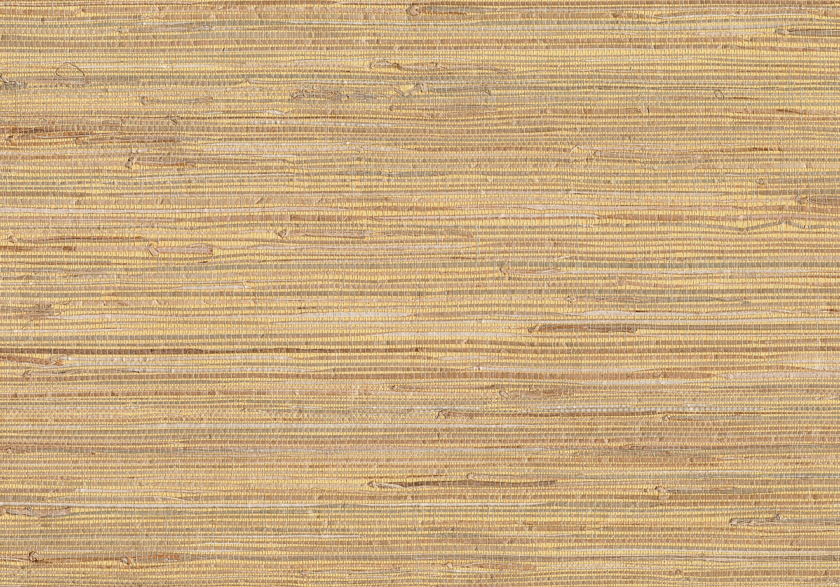 Kenneth James 53-65622 Mayu Taupe Grasscloth Wallpaper