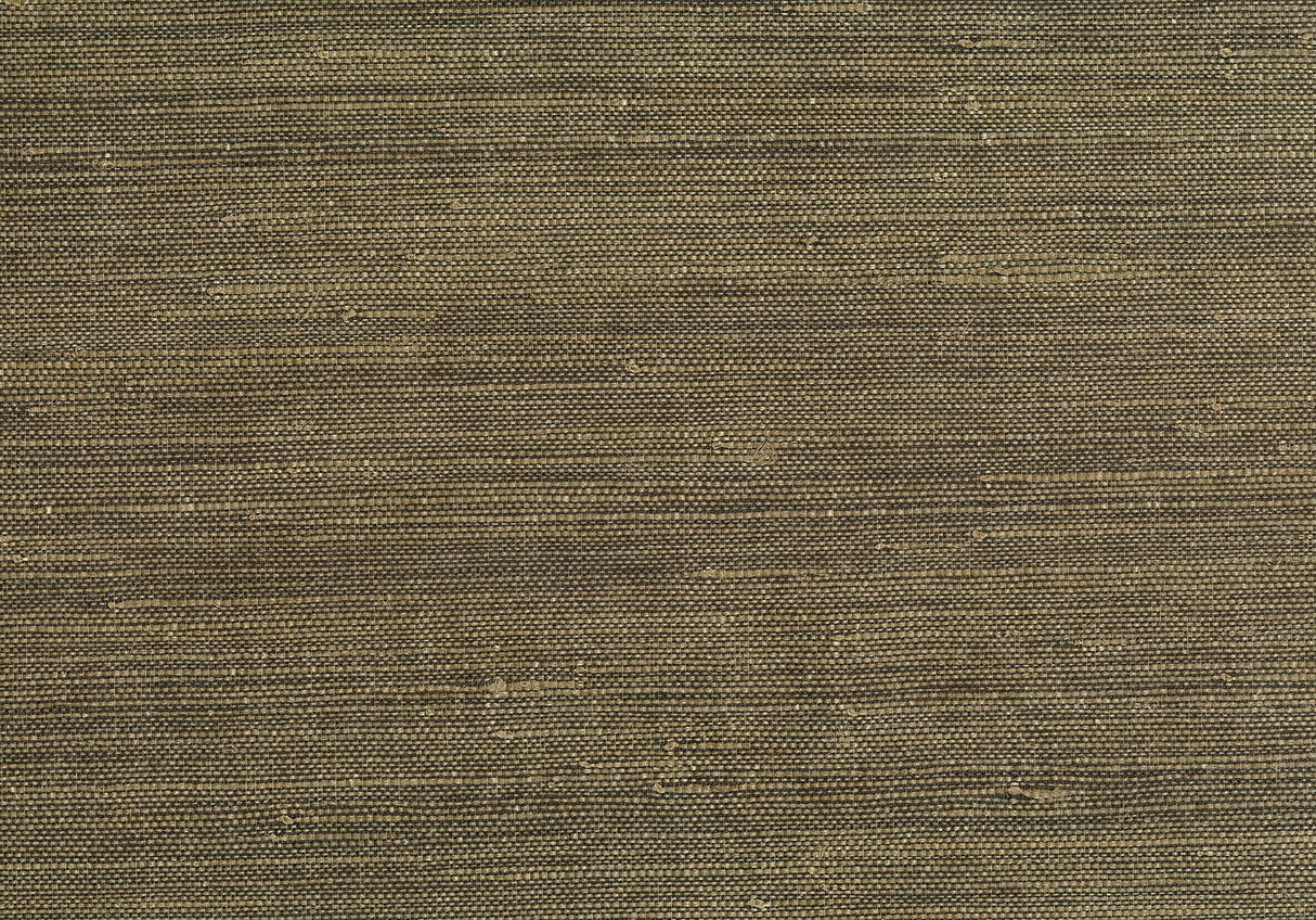 Kenneth James 53-65628 Nuo Dark Green Grasscloth Wallpaper