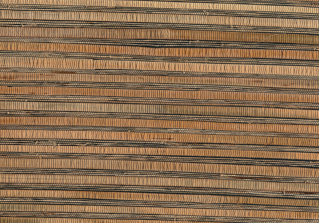 Kenneth James 53-65630 Naomi Brown Grasscloth Wallpaper