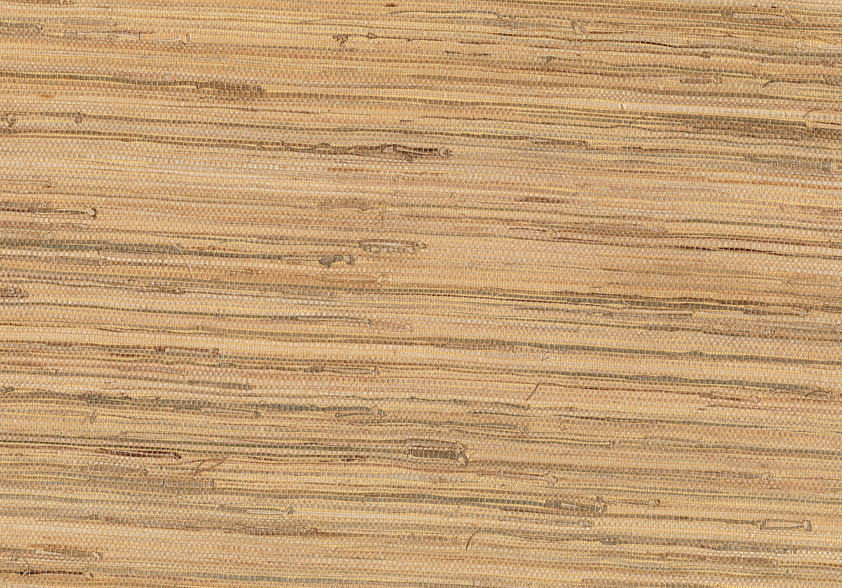 Kenneth James 53-65650 Natsuki Taupe Grasscloth Wallpaper