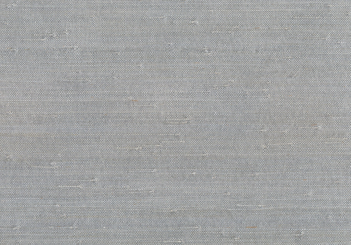 Kenneth James 53-65655 Rei Light Grey Grasscloth Wallpaper