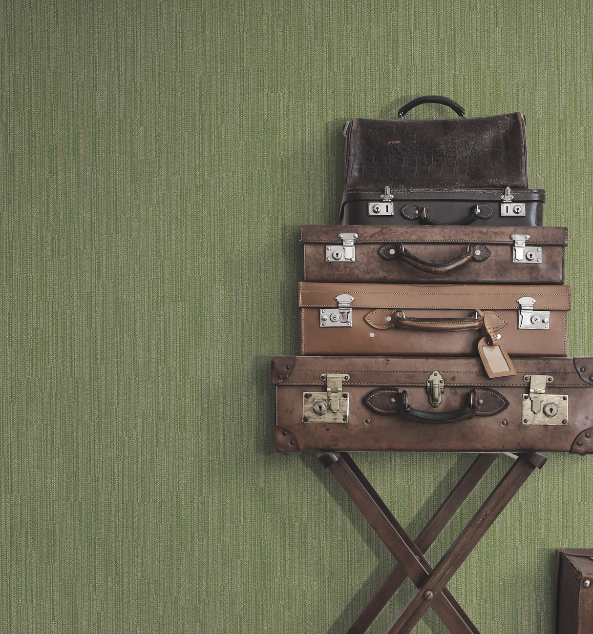 York 5858 Weekender Weave Green Wallpaper