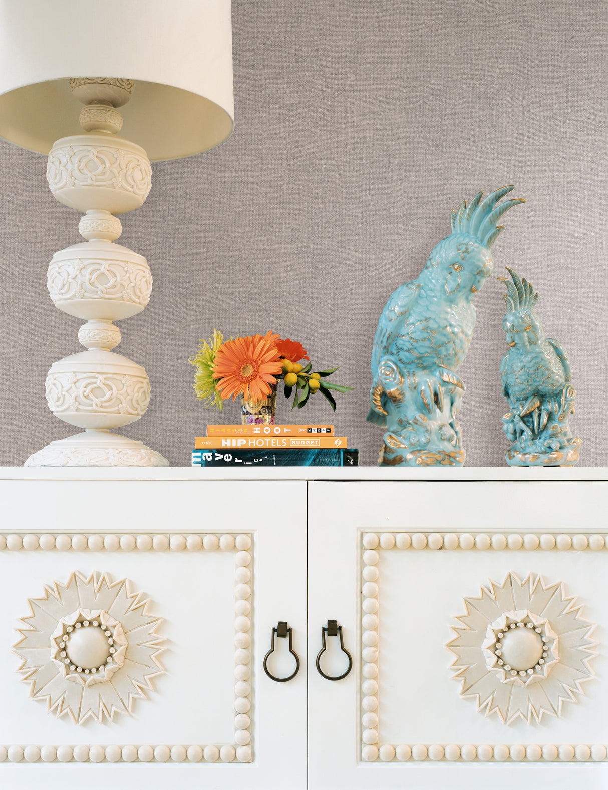 York 5975 Gunny Sack Texture Grey Wallpaper