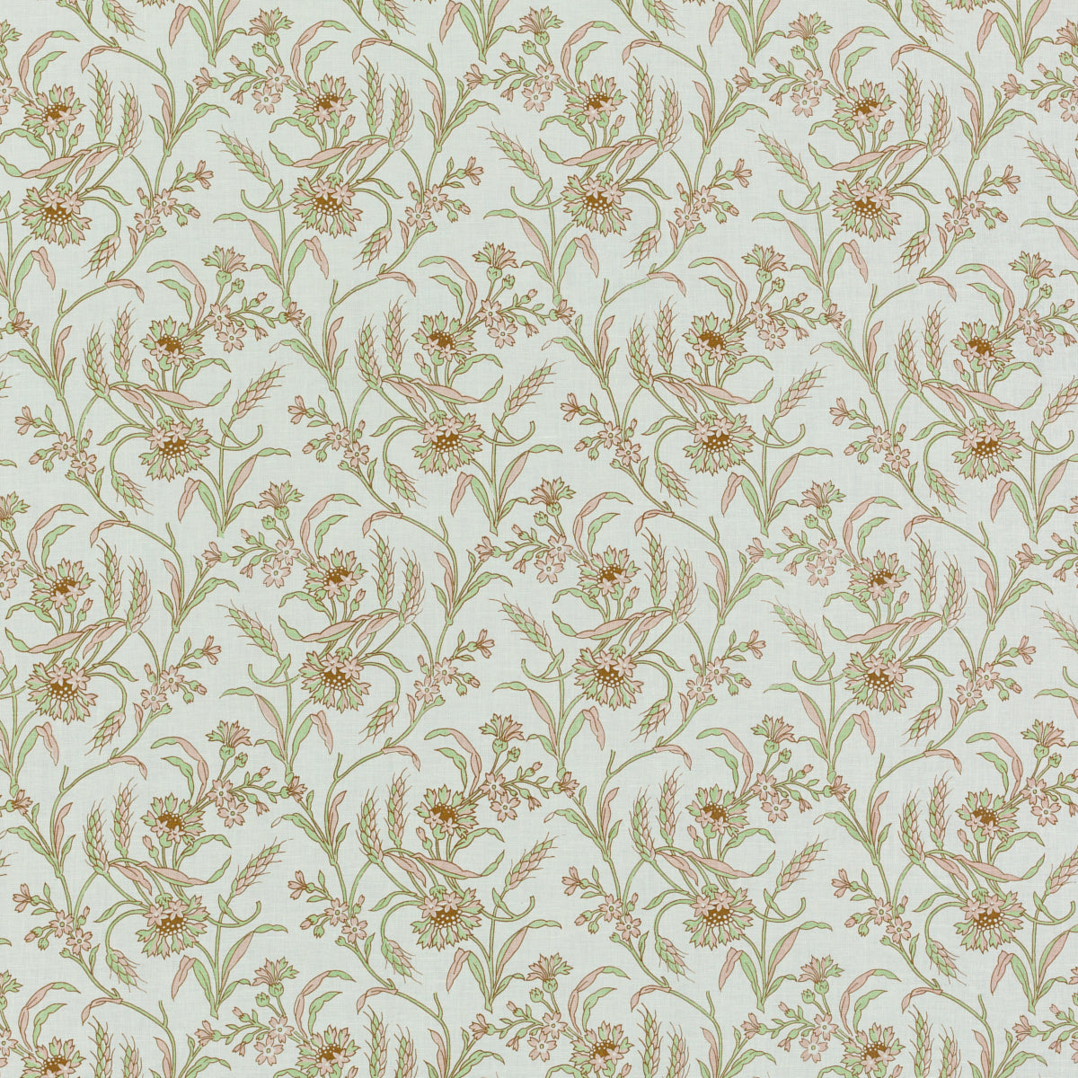 Schumacher 612B50 CECILE in SPROUT Fabric - RAOUL TEXTILES