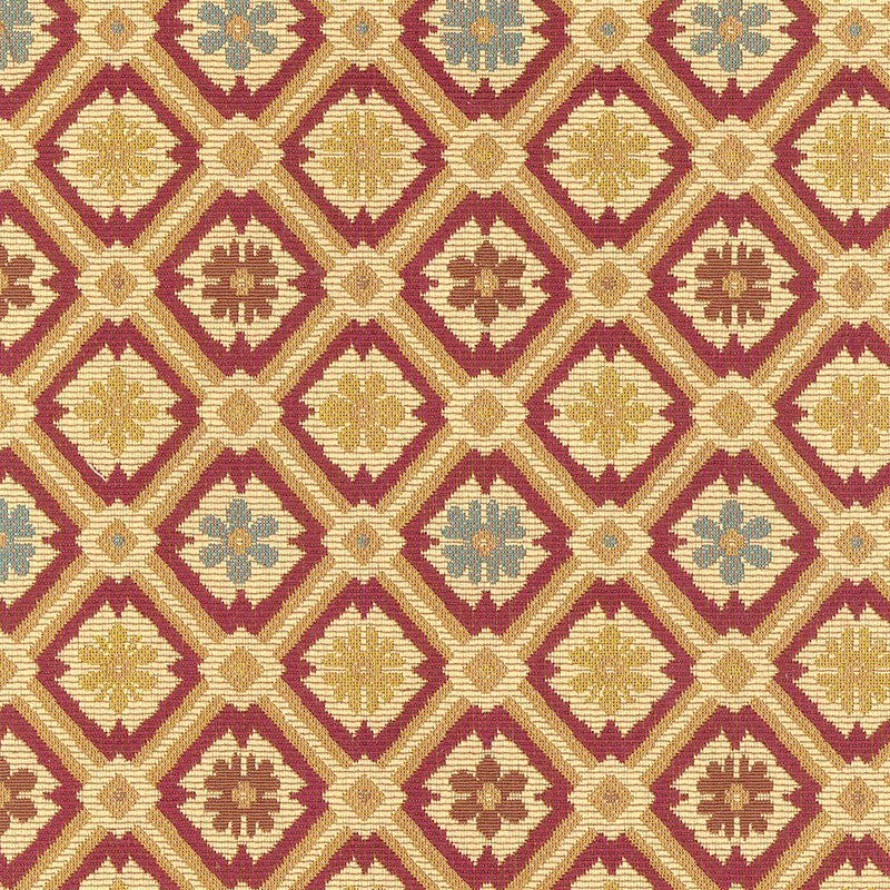 Schumacher 62491 SAVONNERIE TAPESTRY in GARNET Fabric - CLAS