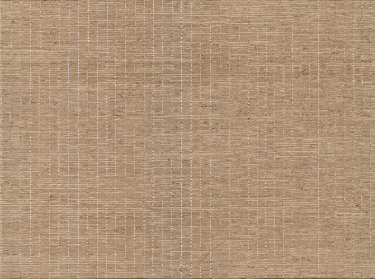 Kenneth James 63-54706 Xiao Hong Light Brown Grasscloth Wallpaper
