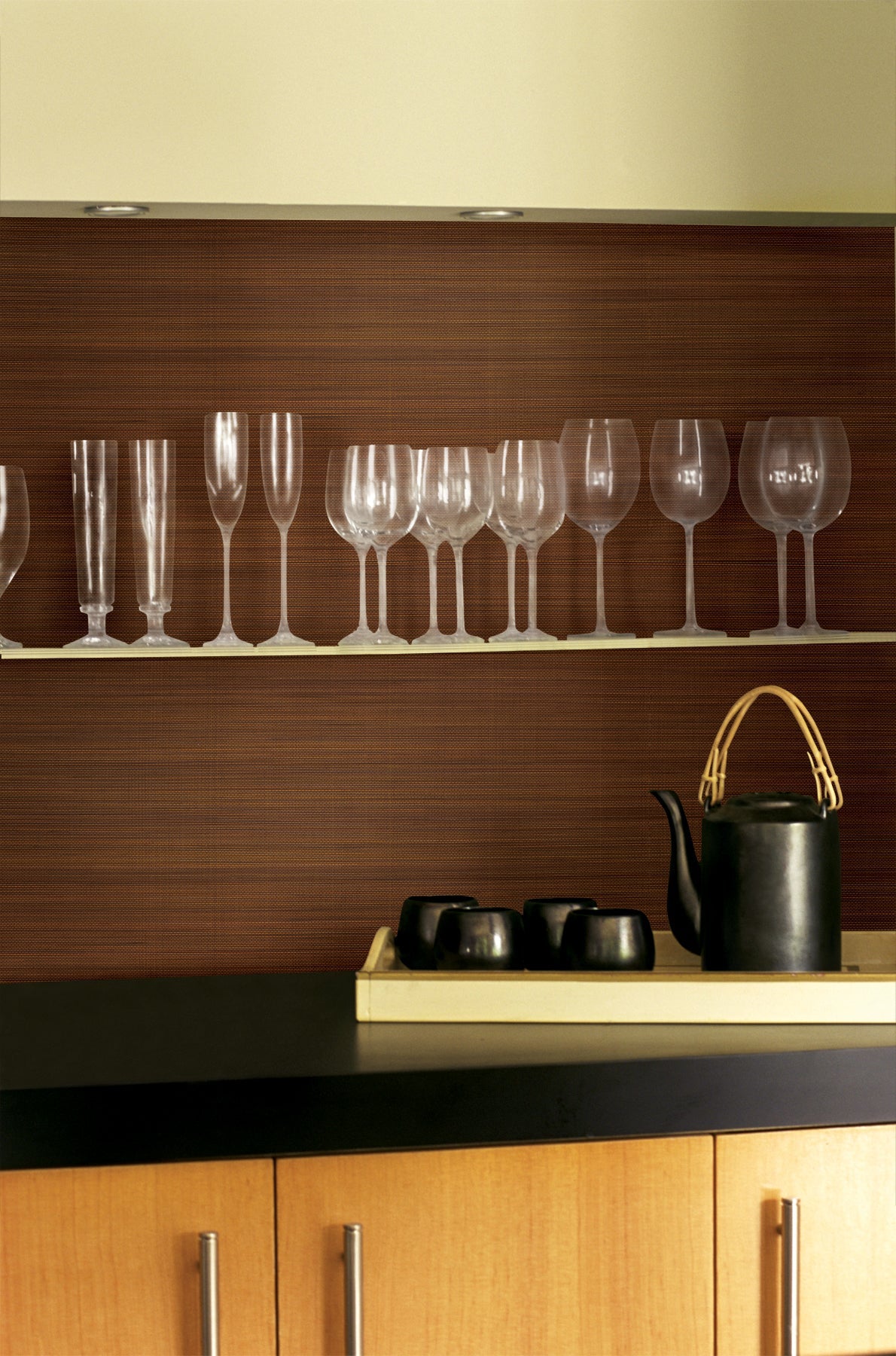 Kenneth James 63-54716 Kong Tawny Grasscloth Wallpaper