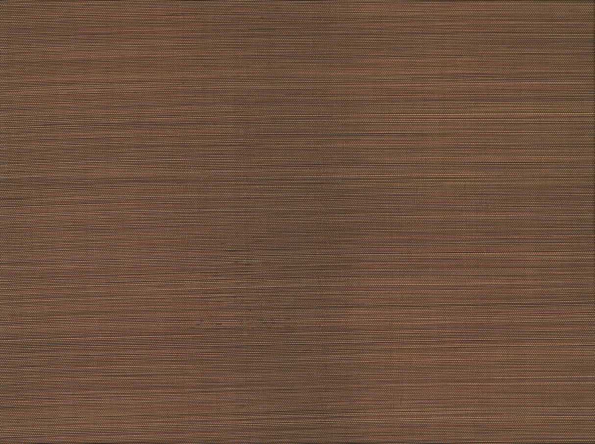 Kenneth James 63-54718 Xue Fang Dark Brown Grasscloth Wallpaper