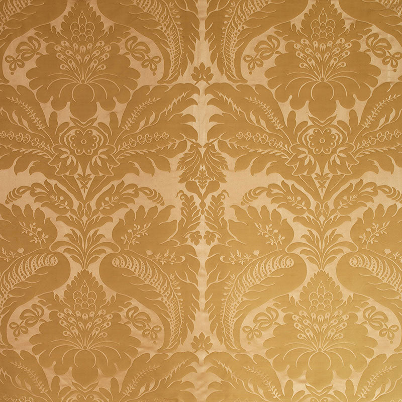 Schumacher 63732 BENNET SILK DAMASK in ROSE QUARTZ Fabric -