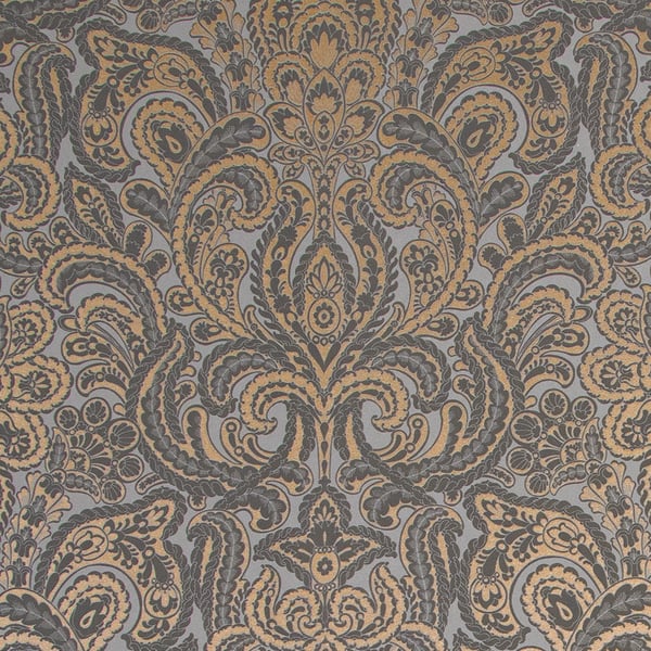 Galerie 64328 Bronze Brown Damask - Eade's Wallpaper