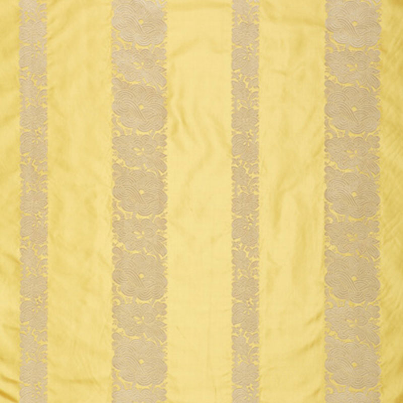 Schumacher 64430 MANDARIN SILK STRIPE in SUNLIGHT Fabric - P