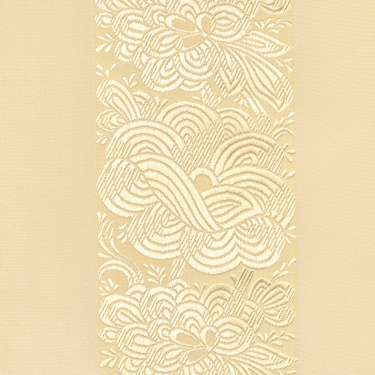 Schumacher 64434 MANDARIN SILK STRIPE in GOLD DUST Fabric -