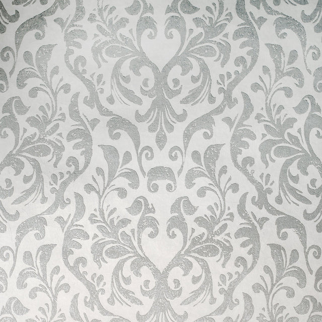 Galerie GH64859-23 Silver Grey Metallic Damask - Eade's Wallpaper