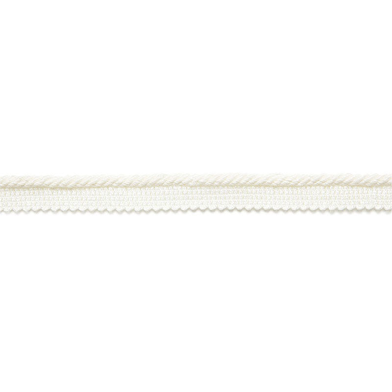 Schumacher 65430 AIMEE LINEN LIPCORD in BLANC Trim - AU NATU