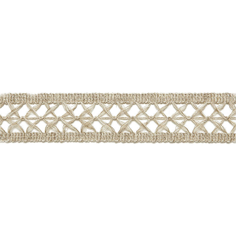Schumacher 65490 NICOLE LINEN BRAID in STRING Trim - AU NATU