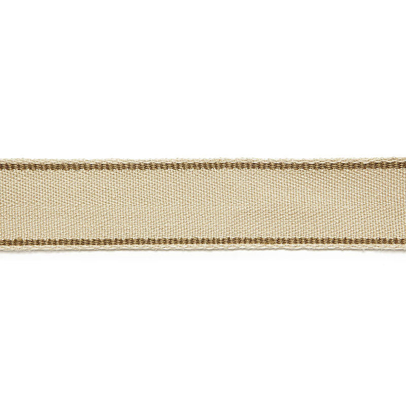 Schumacher 65570 RENE LINEN TAPE in GREIGE Trim - AU NATUREL