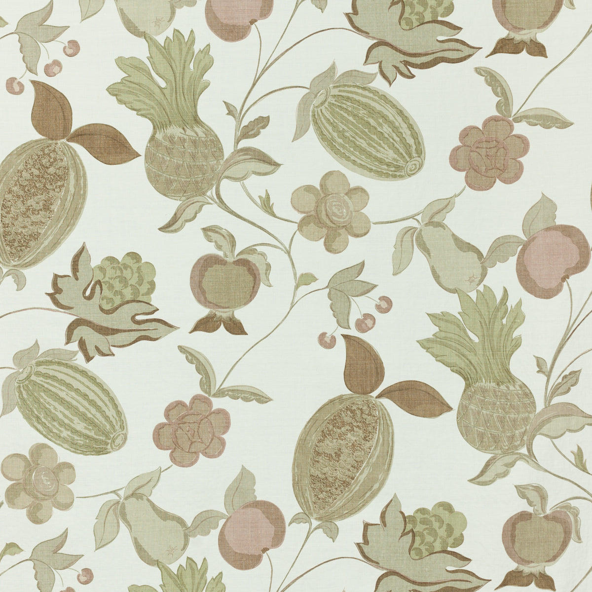 Schumacher 660B31 MIRANDA in COCOA Fabric - RAOUL TEXTILES