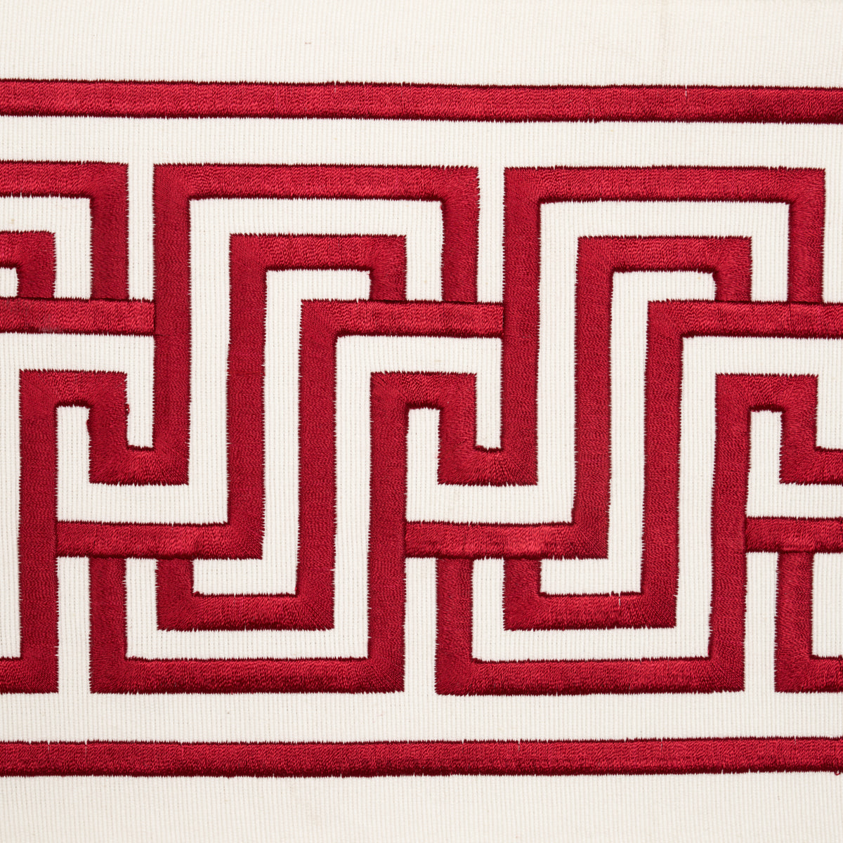 Schumacher 66141 LABYRINTH TAPE in RUBY Trim - MARY MCDONALD