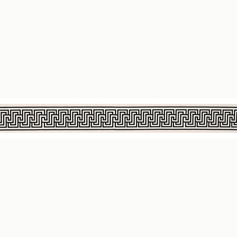 Schumacher 66142 LABYRINTH TAPE in NOIR Trim - MARY MCDONALD