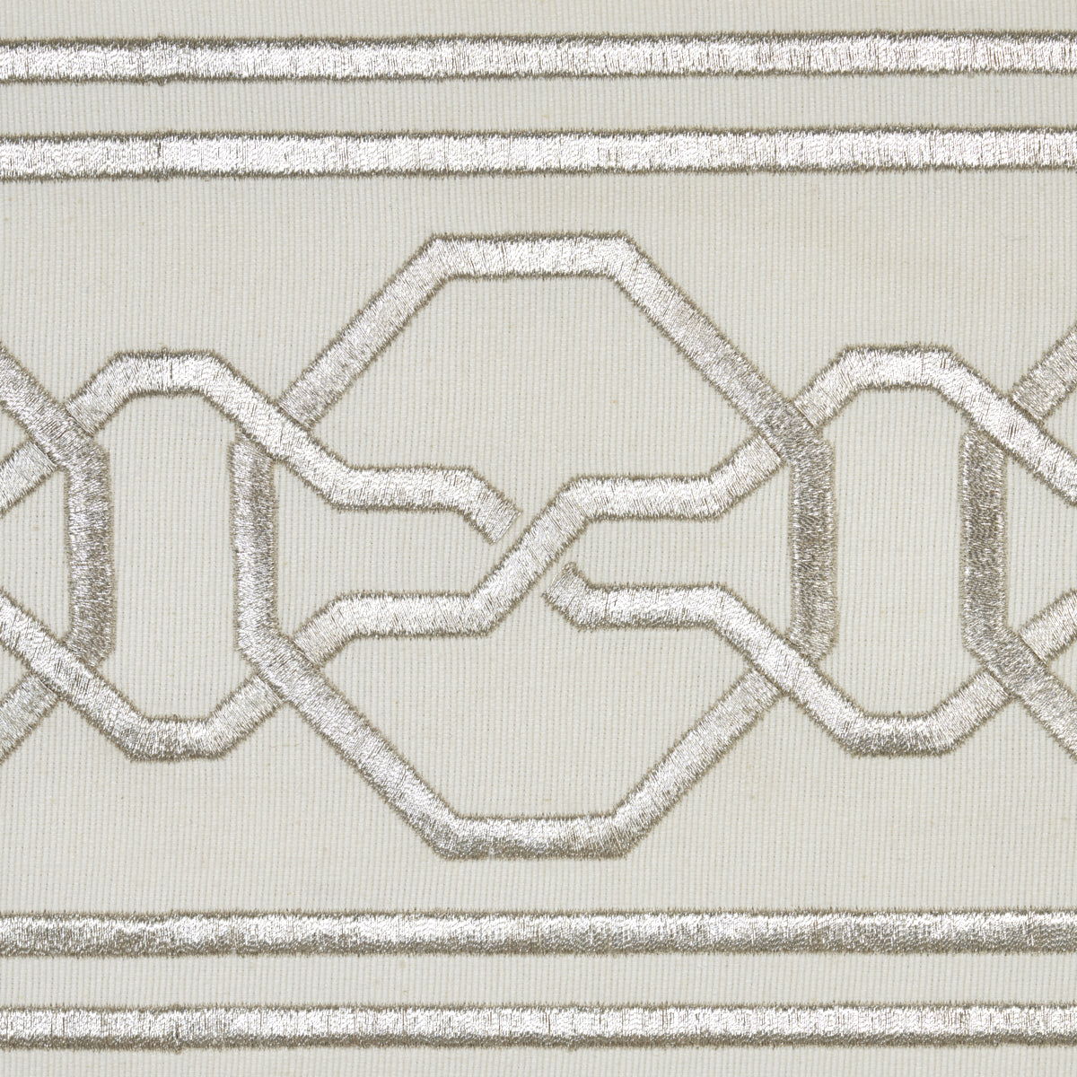 Schumacher 66156 MALMAISON TAPE in SILVER Trim - MARY MCDONA