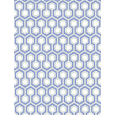 COLE & SON 66/8054.CS.0 HICKS' HEXAGON BLUE/GR Wallpaper - Eade's Wallpaper