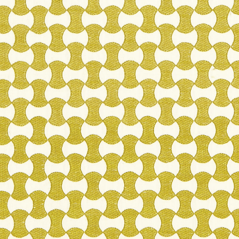 Schumacher 67113 NOLITA EMBROIDERY in CITRON Fabric - ESSENT