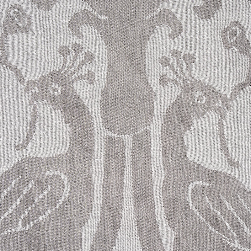 Schumacher 68436 ANNA DAMASK in GREY Fabric - NEW TRADITIONA
