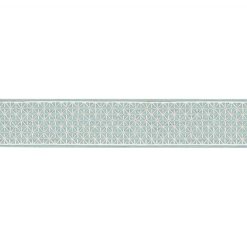 Schumacher 68641 Directoire Tape in TEAL Trim - TIMOTHY CORR
