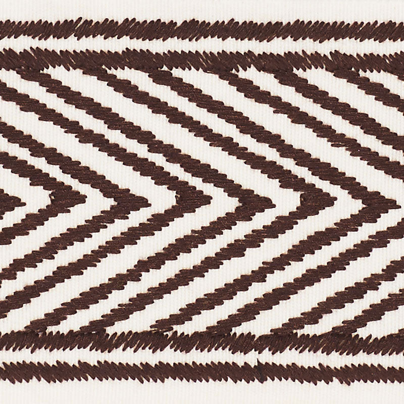 Schumacher 69961 NICHOLSON TAPE in ESPRESSO Trim - CLIQUE