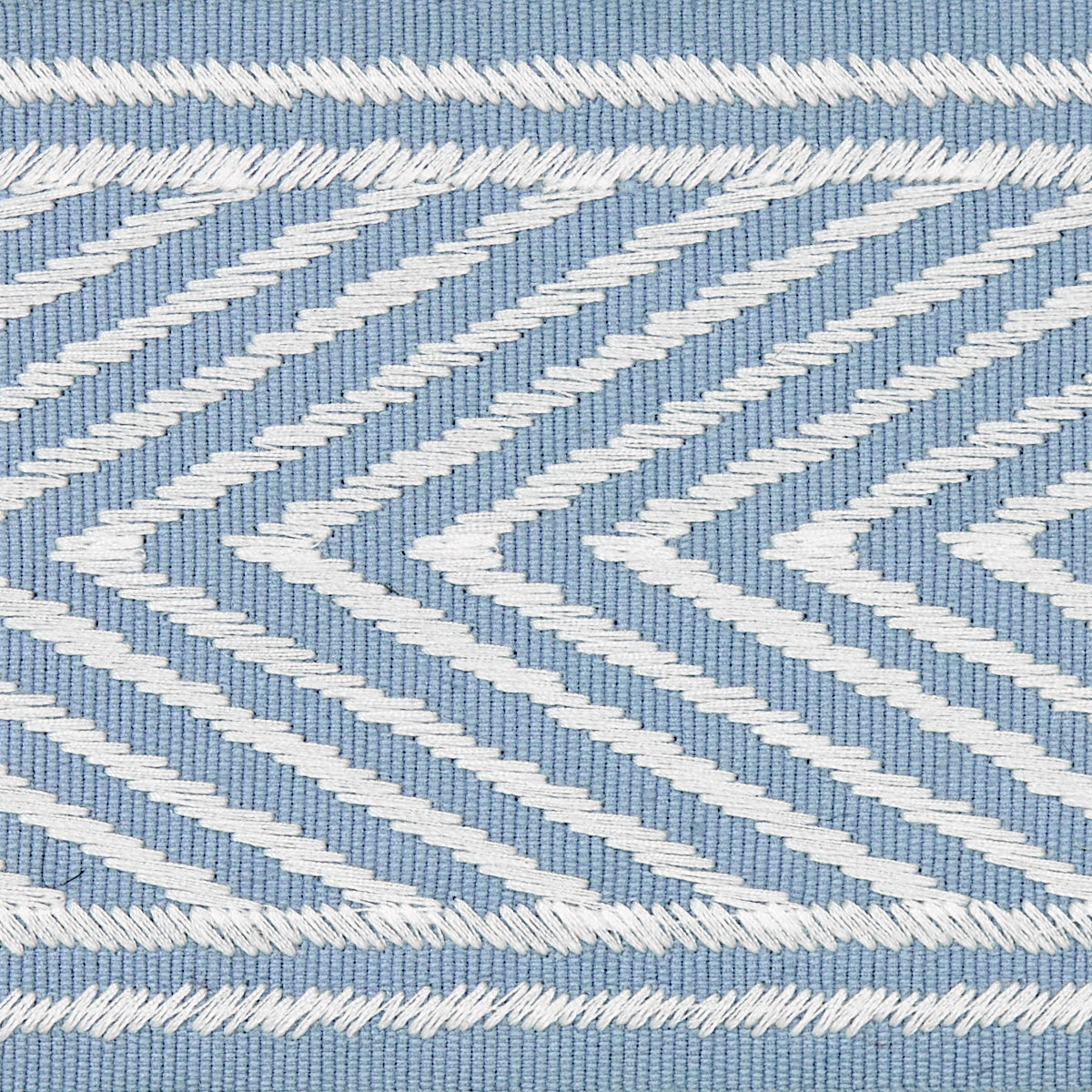 Schumacher 69966 NICHOLSON TAPE in SKY Trim - FULL BLOOM