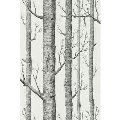 COLE & SON 69/12147.CS.0 WOODS ONYX/WHITE Wallpaper - Eade's Wallpaper