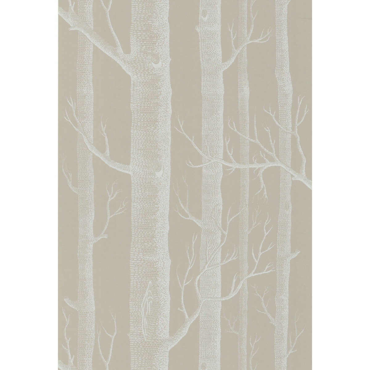 COLE & SON 69/12149.CS.0 WOODS WHITE/TAUPE Wallpaper - Eade's Wallpaper