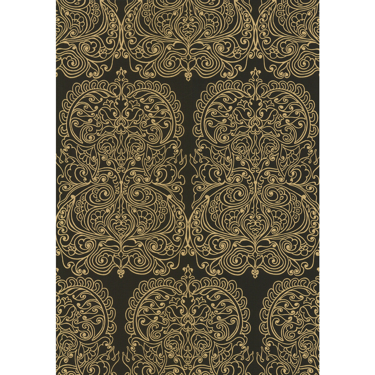 COLE & SON 69/2105.CS.0 ALPANA GOLD/ONYX Wallpaper - Eade's Wallpaper