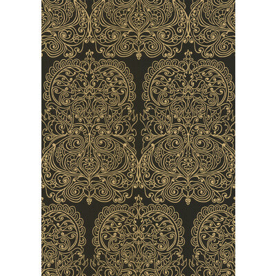 COLE & SON 69/2105.CS.0 ALPANA GOLD/ONYX Wallpaper - Eade's Wallpaper