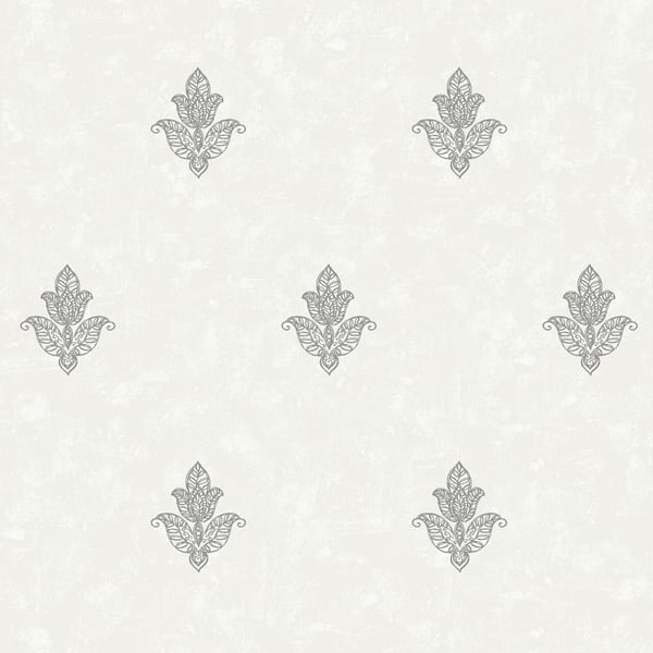 Galerie 7012 Silver Grey Mehndi Motif - Eade's Wallpaper