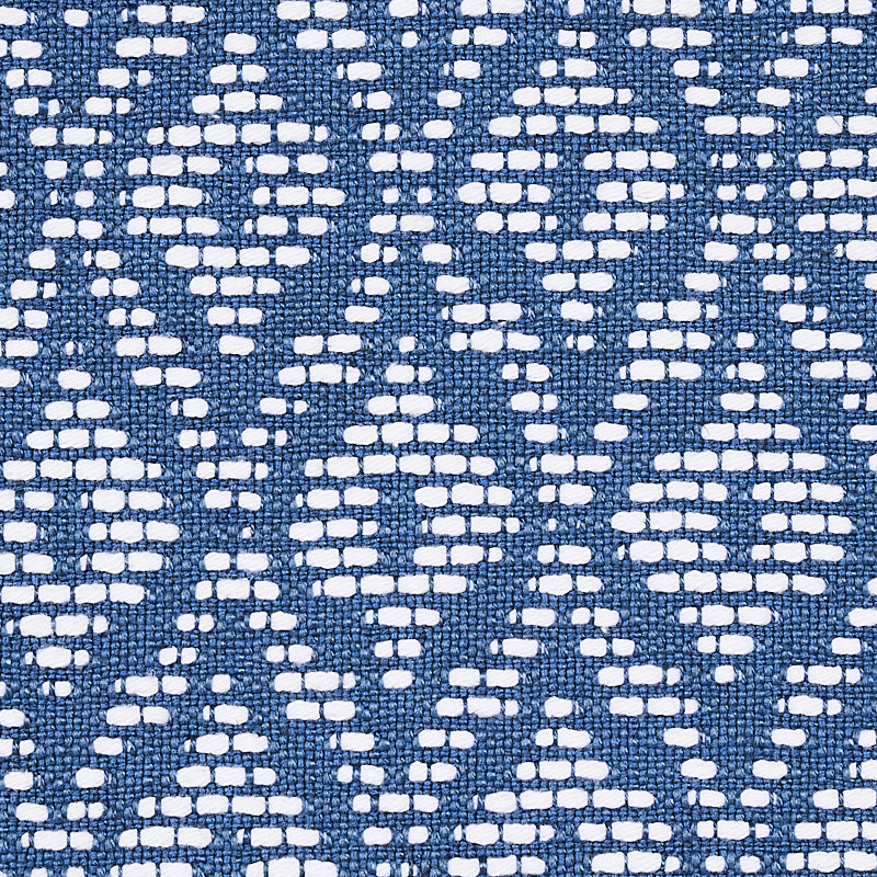 Schumacher 70553 RED HOOK in BLUE Fabric - ESSENTIALS: SMALL