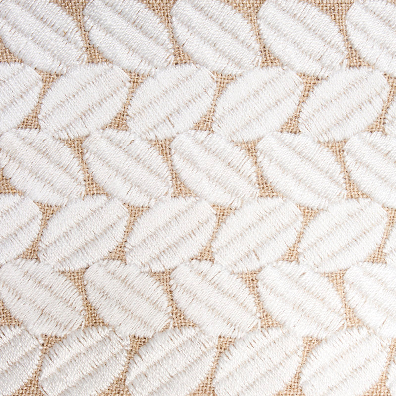 Schumacher 70658 BERKELEY TAPE WIDE in IVORY ON NATURAL Trim
