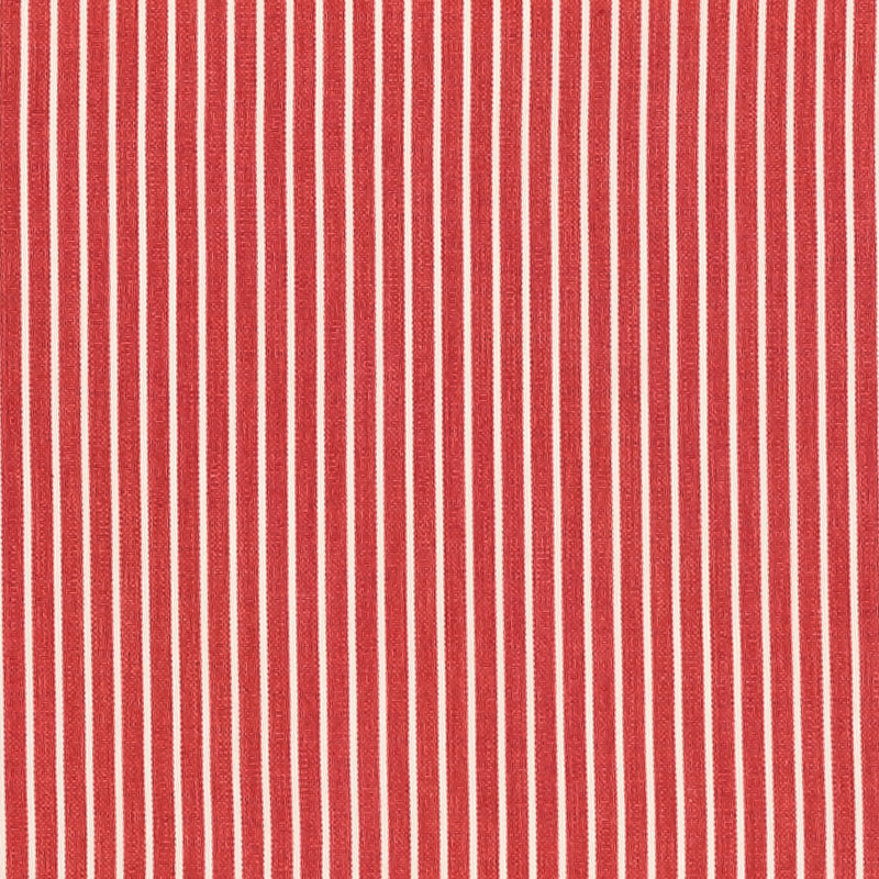 Schumacher 71309 EDIE STRIPE in RED Fabric - ESSENTIALS: CLA