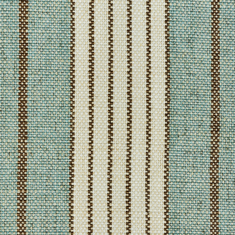 Schumacher 72603 HORST STRIPE in SKY Fabric - NEW TRADITIONA