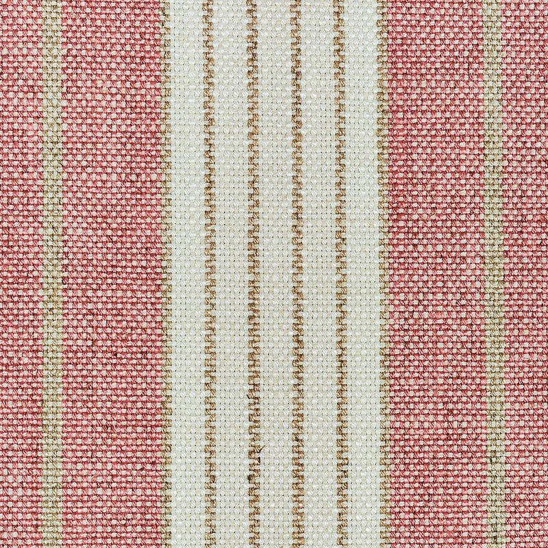 Schumacher 72604 HORST STRIPE in ROSE Fabric - NEW TRADITION