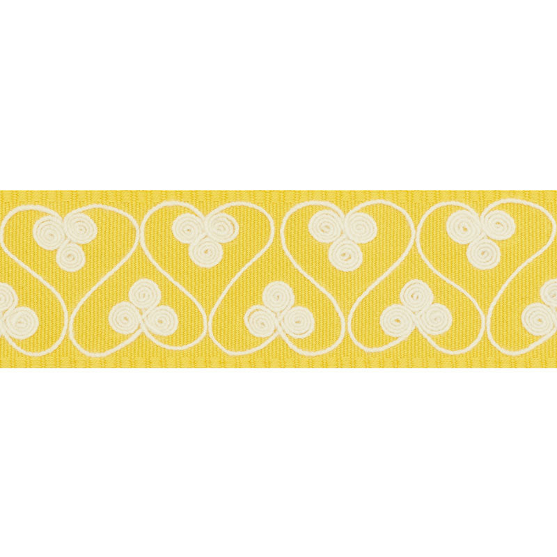 Schumacher 72740 Coquette Tape in YELLOW Trim - ONCE UPON A